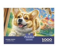 Welsh Corgi Puzzle Adulte 1000 Défis (Niveau Avancé) De Qualité Supérieure - Un Challenge Éducatif en Cadeau pour Adultes Et Enfants (dès 14 Ans) 70x50cm/1000pcs