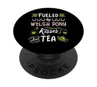 Welsh Pony Mom Tea Lover - Chevalière équestre PopSockets PopGrip Adhésif