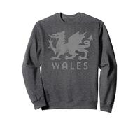 Welsh Rugby Top Dragon Flag of Wales Coat of Arms Sweatshirt