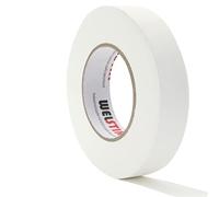 WELSTIK Gaffa Tape Blanc 25 mm x 30,2 m, Mattes Gaffer Tape, Wasserdicht, Von Hand Reißbar, Gewebeband für Bühne, Studio, Fotografie und Kabelmanagement