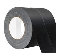 WELSTIK Lot de 2 rubans adhésifs noirs non réfléchissants de 5,1 cm x 27,4 m, surface mate, facile à déchirer, fixation temporaire, résistant à l'eau