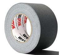 WELSTIK Ruban gaffer très résistant pour câbles, photographie, installation de scène de théâtre, décoration d'intérieur, sans résidus, non réfléchissant, facile à déchirer - 7,6 cm x 54,9 m - Noir