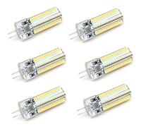 WELSUN Ampoule G4 Ampoule 5 Watt 104 Lampes à LED de 400-450LUMENS 3014 SMD LED LED Lumière LED, Remplacement de halogène de 40W, 220V, 6 Pack (Couleur : Blanc Chaud)