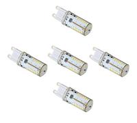 WELSUN Ampoule G9 LED 12V 57 SMD 3014 LED 4 Watt AC/DC 12V / 10-20V 3000K / 6000K Equivalent à 30 W Angle D'Ampoule halogène 360 Angle de Faisceau, 5 de Pack (Couleur : Blanc Chaud)