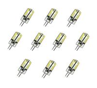 WELSUN Ampoules G4 LED 4W AC 220-240V, équivalent d'ampoule halogène 40W, 300-320LM (Paquet de 10) [Classe d'énergie A ++] (Couleur : Blanc Chaud)