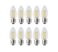 WELSUN E26 / E27 Ampoules de l'éclairage 3V C35 LED Bougie Ampoule pour Pendentif Solaire Pendentif léger Lustre Solaire Lustre Solaire 10-Pack