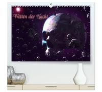 Welten der Nacht - Gothic und Dark Art (hochwertiger Premium Wandkalender 2026 DIN A2 quer), Kunstdruck in Hochglanz: Wer die Schatten der Nacht durchstreift, kann die dunkle Seite anders sehen.