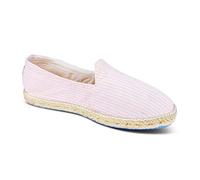 weltenmann Corralejo - Espadrilles Slip-on en Couleurs à Rayures Étroites en Coton avec Sac en Tissu, Cotton Candy, 44, Handmade in Spain