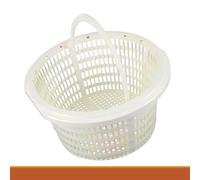 WeltenMarkt Panier de skimmer de piscine standard, diamètre 19 cm, panier de rechange pour piscines hors sol et encastrées, collecteur de particules en plastique blanc pour éviter l'obstruction du