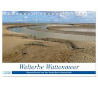 Welterbe Wattenmeer (Tischkalender 2026 DIN A5 quer), CALVENDO Monatskalender: Die Welterbestätte Wattenmeer fasziniert insbesondere durch seine wilde und bizarre Schönheit.