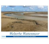 Welterbe Wattenmeer (Wandkalender 2026 DIN A2 quer), CALVENDO Monatskalender: Die Welterbestätte Wattenmeer fasziniert insbesondere durch seine wilde und bizarre Schönheit.