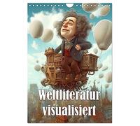 Weltliteratur visualisiert (Wandkalender 2026 DIN A4 hoch), CALVENDO Monatskalender: Weltklassiker durch die Augen des Illustrators
