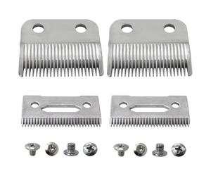 WELURE Lame de rechange à 2 trous pour tondeuse Wahl Fit for Precision Premium Smooth Cut/ElitePro/ExtremeGripPro/MC3/ProSeriesPlatinum/Self-CutPro/Pet-Pro/*NotfitMulti-Purpose79607