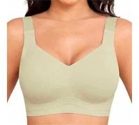 Weluxy Soutien-gorge Curvebaby Jelly Bra super raffermissant à couverture complète sans fil, couverture complète, soutien-gorge lissant en gelée, Vert, 3XL