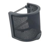 WELWIK Couvercle de microphone en métal avec filtre de protection pour microphone portable en forme de U semi-fermé à condensateur de son et réduction du bruit