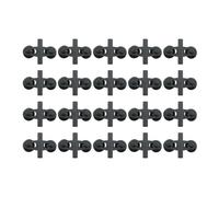 WELWIK Lot de 20 pinces de fixation en PVC noir pour aquarium - Pour séparer les aquariums et soutenir les panneaux en maille plastique