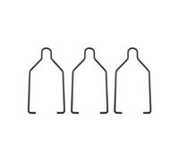 WELWIK Lot de 3 pinces de fixation pour abat-jour en métal noir - Double support de lampe - Composant d'installation adapté pour les boîtes d'élevage de reptiles