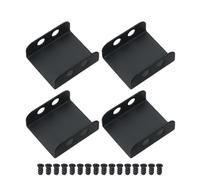 WELWIK Lot de 4 supports de montage pour double ventilateur PCI pour carte vidéo DIY ventilateur boucle de connexion radiateur pour boîtier d'ordinateur 8 cm, 9 cm, 12 cm, 14 cm, noir