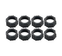 WELWIK Sourcingmap Lot de 8 écrous de serrage pour vis de fixation de voiture Noir 17 mm