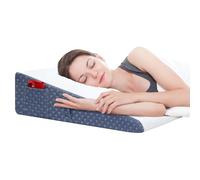 Welzona Oreiller Coussin pour Le Sommeil, Oreiller Coussin de 7,5 Pouces pour la tête de lit, Reflux Acide, brûlures d'estomac, RGO, Douleur au Cou, Dessus en Mousse à mémoire de Forme refroidissante