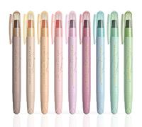 WEMATE Lot de 9 surligneurs bibliques - Couleurs assorties - Fournitures d'étude biblique mignonnes pour le marquage des écritures, le codage couleur et l'évidence de livres