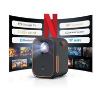 WEMAX Mini Videoprojecteur 4K - Netflix Certifié & Google TV - 1080P Natif - WiFi/Bluetooth - Dolby Audio - pour Home Cinéma/Gaming