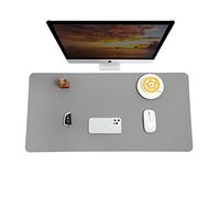 Wembem Tapis de Souris de Bureau Multifonction antidérapant Ultra Fin - Protection de Bureau pour Les Jeux à Domicile (Gris, 21 x 25 cm)