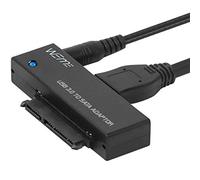 WEme Adaptateur convertisseur USB 3.0 vers SATA pour disque dur 2,5" 3,5" SSD HDD, adaptateur d'alimentation et câble USB 3.0 inclus