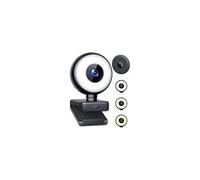 WEMISS CM-A2 Stream Series with Ring Light Full HD Webcam with 1/3'-CMOS Sensor black