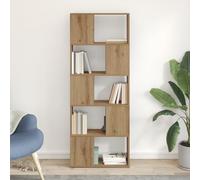 WEMYUFURN Bibliothèque Artisan en panneau de particules de chêne - Buffet bas pour salon - Table basse - 60 x 24 x 155 cm - Étagère à livres