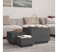 WEMYUFURN Boîte de rangement en bois de pin massif avec couvercle et poignée pour articles ménagers, polyvalente comme table d'appoint ou table basse