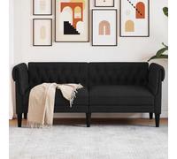 WEMYUFURN Canapé Chesterfield 2 places en tissu résistant avec assise rembourrée et design classique pour un confort élégant, respirant et durable avec une stabilité