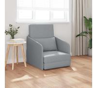 WEMYUFURN Canapé-lit gris clair avec housses amovibles, lit d'appoint compact 2 places pour petits appartements, lit de chaise moderne avec conversion facile
