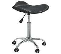 WEMYUFURN Chaise de bureau en cuir synthétique noir - Chaise de bureau ergonomique pour un maximum - Chaise de bureau pour le lieu de travail ou le bureau à domicile