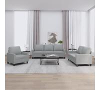 WEMYUFURN Ensemble de canapé durable en tissu résistant avec structure en métal robuste et rembourrage confortable pour un salon moderne