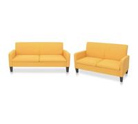 WEMYUFURN Ensemble de canapés élégants en bois de pin avec housse en tissu de qualité supérieure, canapé confortable pour une durabilité stable et un montage facile, design élégant pour tout type