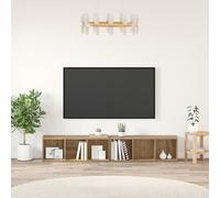 WEMYUFURN Lot de 2 meubles TV en chêne artisan - Buffet TV - 37 x 35 x 107 cm