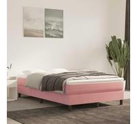 WEMYUFURN Matelas à ressorts ensachés moyen, rose, 120 x 210 x 20 cm, en velours, avec mousse de confort et atténuation du bruit pour un sommeil réparateur et un soutien optimal du corps