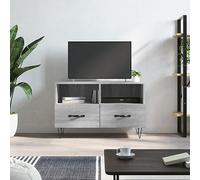 WEMYUFURN Meuble TV bas en bois - Gris Sonoma - 80 x 36 x 50 cm