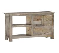 WEMYUFURN Meuble TV bas - Meuble TV - 100 x 30 x 55 cm - En bois massif de mangue