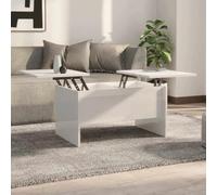 WEMYUFURN Table basse réglable avec espace de rangement | Table de salon moderne en bois | Hauteur réglable pour écrire, lire et boire