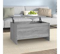 WEMYUFURN Table basse réglable en hauteur avec espace de rangement, table d'appoint multifonctionnelle en bois pour salon, salle à manger ou bureau d'ordinateur