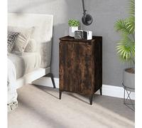 WEMYUFURN Table de chevet en bois de chêne fumé 40 x 35 x 70 cm - Commode de lit - Table de chevet pour meubles de chambre à coucher