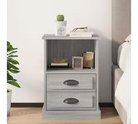 WEMYUFURN Table de chevet gris Sonoma 43 x 36 x 60 cm - Commode de lit - Table de chevet pour meubles de chambre à coucher