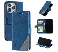 WenBaby Coque pour Oppo Realme C30 4G/Realme C30S,Etui en Cuir PU Portefeuille Housse,Antichoc Flip Stand Fonction,Fermeture Magnétique,Bleu