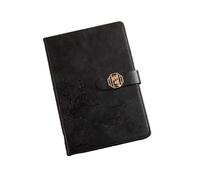 Wenchuang Bloc-notes épais A5 pour professeur de disque - Bouton diamant - Orchidée noire