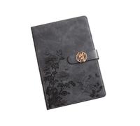 Wenchuang Carnet de notes épais A5 pour professeur de disque avec bouton diamant Gris chrysanthème
