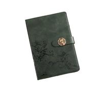 Wenchuang Carnet de notes épais pour professeur de disque A5 avec bouton diamant Vert orchidée