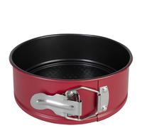wenco Mini moule à charnière de 18 cm de diamètre, idéal pour les petits gâteaux, revêtement antiadhésif de haute qualité, en acier robuste, résistant à la chaleur, rouge élégant, facile à nettoyer