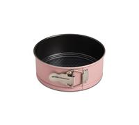 wenco Mini moule à charnière de 18 cm de diamètre, idéal pour les petits gâteaux, revêtement antiadhésif de haute qualité, fabriqué en acier robuste, résistant à la chaleur, rose élégant, facile à